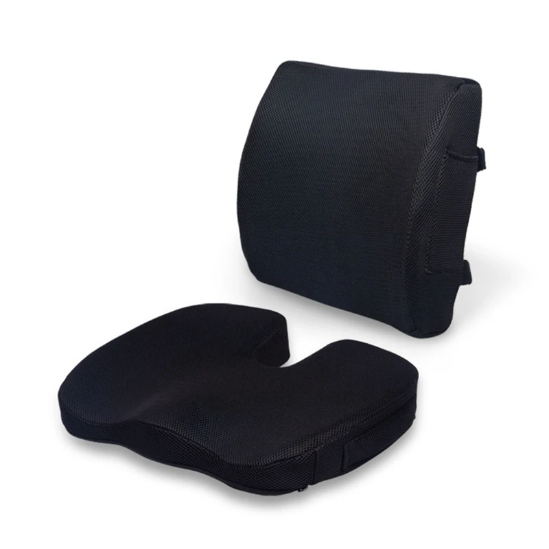Възглавница за седалка с регулируема каишка-Възглавница за стол за облекчаване на болки при ишиас-С калъф стирающимся