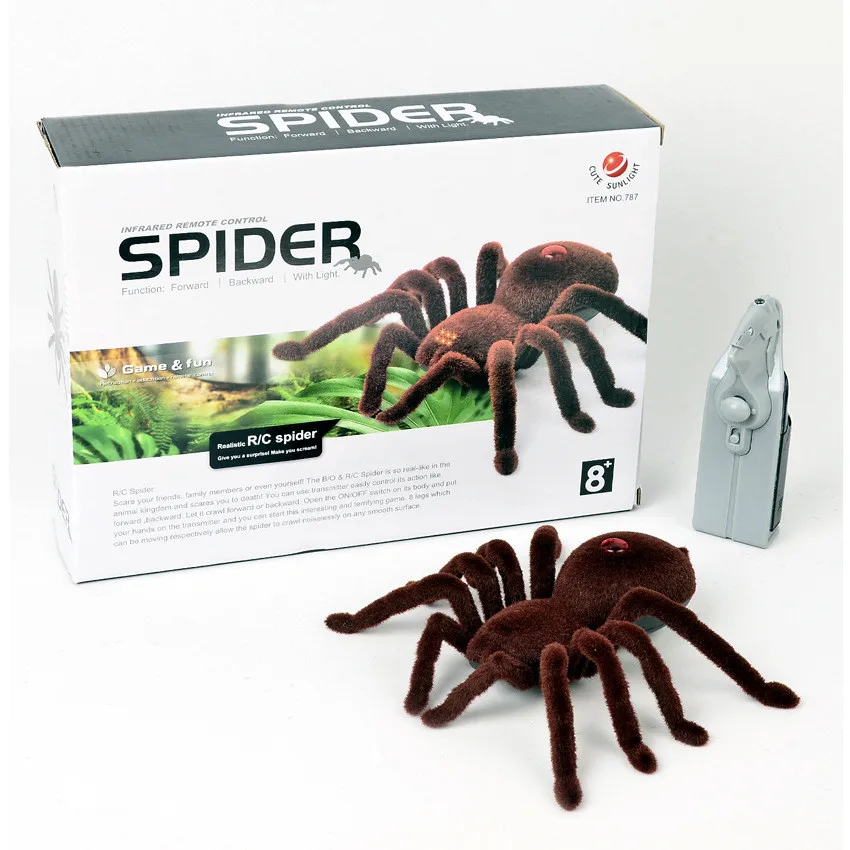 Играчка за томбола, инфрачервено дистанционно управление, светкавицата, играчка-паяк, електронни домашни любимци, радиоуправляемая имитация, светещ модел на тарантула